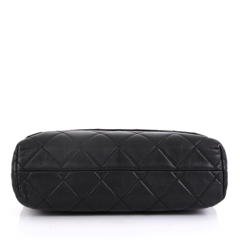 Chanel In The Business Flap Bag Quilted Lambskin Maxi at 1stDibs