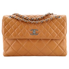 Chanel In The Business Flap Bag Quilted Lambskin Maxi
