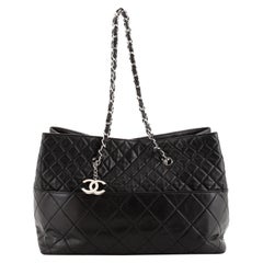 Chanel In The Business Tote Quilted Lambskin Large