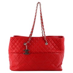 Chanel In The Business Tote Quilted Lambskin Large