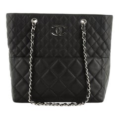 Chanel In The Business Tote Quilted Lambskin North South 