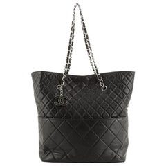 Chanel In The Business Tote Quilted Lambskin North South