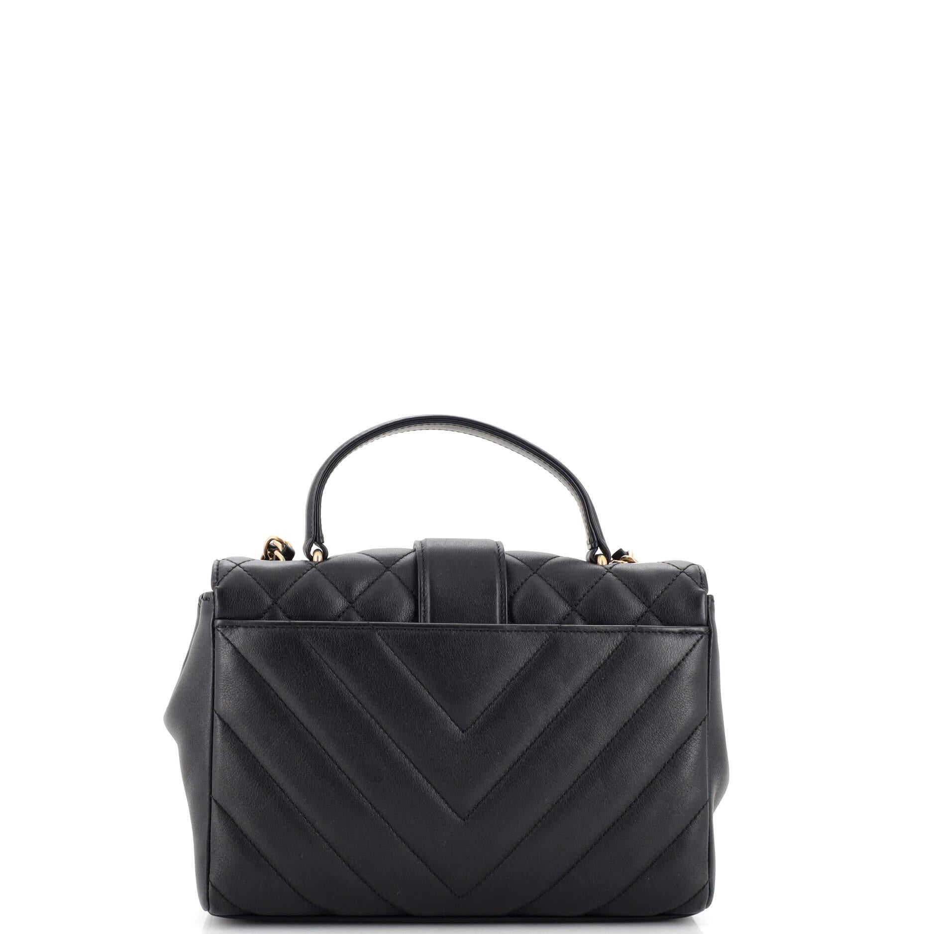 Women's or Men's Chanel In The City Top Handle Flap Bag Mixed Quilt Calfskin Small