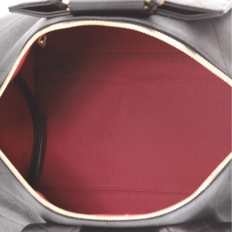 Black Chanel In The Loop Bowling Bag Quilted Caviar and Lambskin Large
