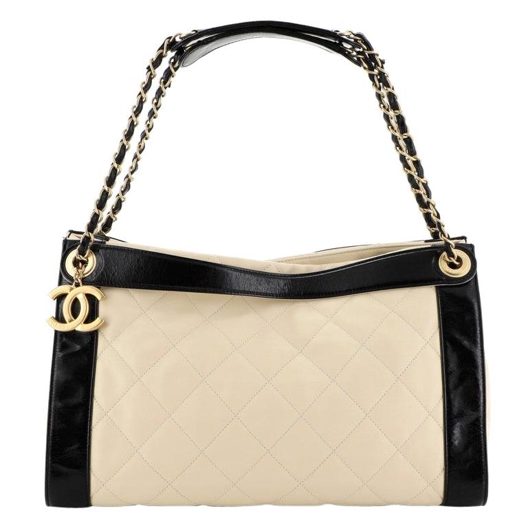 Chanel In The Mix Charm Tote Quilted Leather Medium 