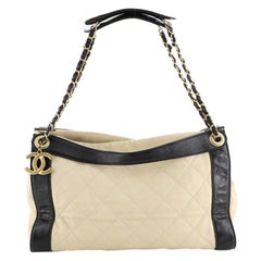 Chanel In the Mix Charm Tote Quilted Leather Medium