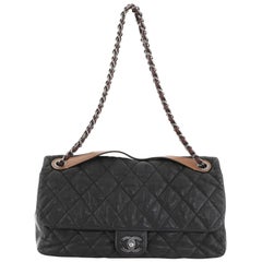 Chanel In the Mix Flap Bag Quilted Iridescent Calfskin With Glazed Calfskin Jumb