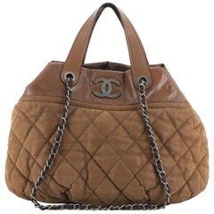 Chanel In The Mix Tote Quilted Iridescent Calfskin Large