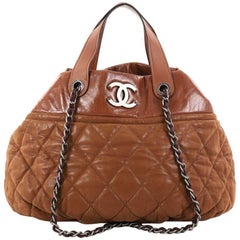 Chanel In The Mix Tote Quilted Iridescent Calfskin Large
