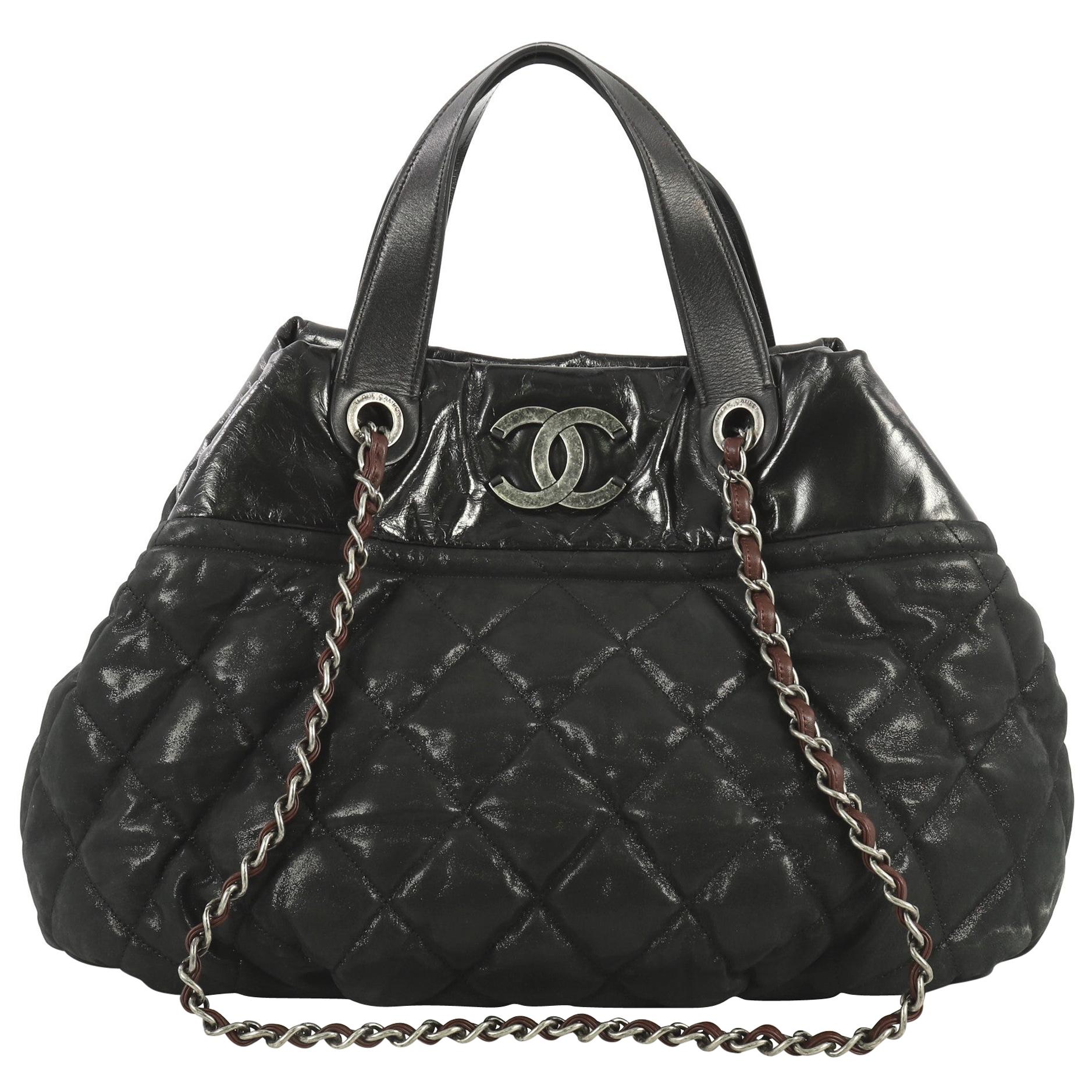 Chanel In The Mix Tote Quilted Iridescent Calfskin Large
