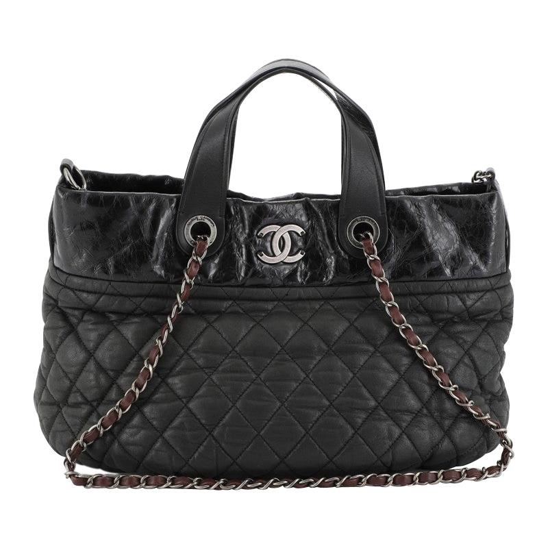 Chanel In The Mix Tote Quilted Iridescent Calfskin Large