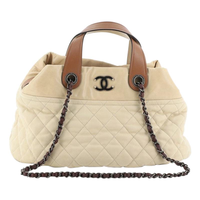 Chanel In The Mix Tote Quilted Iridescent Calfskin Large