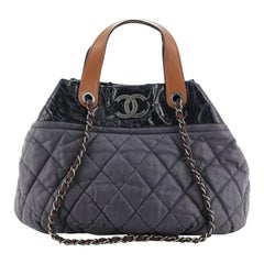 Chanel  In The Mix Tote Quilted Iridescent Calfskin Medium