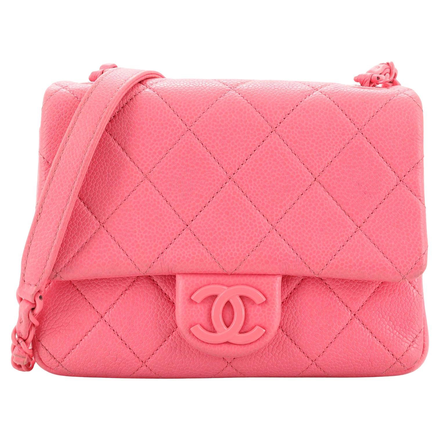Chanel Incognito Square Flap Bag Quilted Caviar Mini at 1stDibs