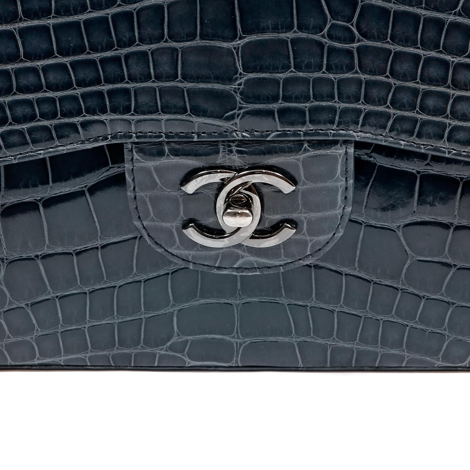 chanel alligator purse