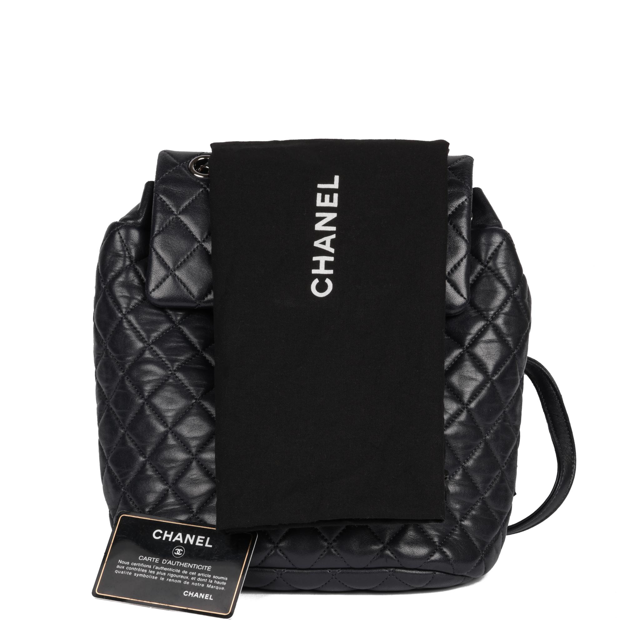 CHANEL Indigo Quilted Lambskin Small Urban Spirit Backpack 7