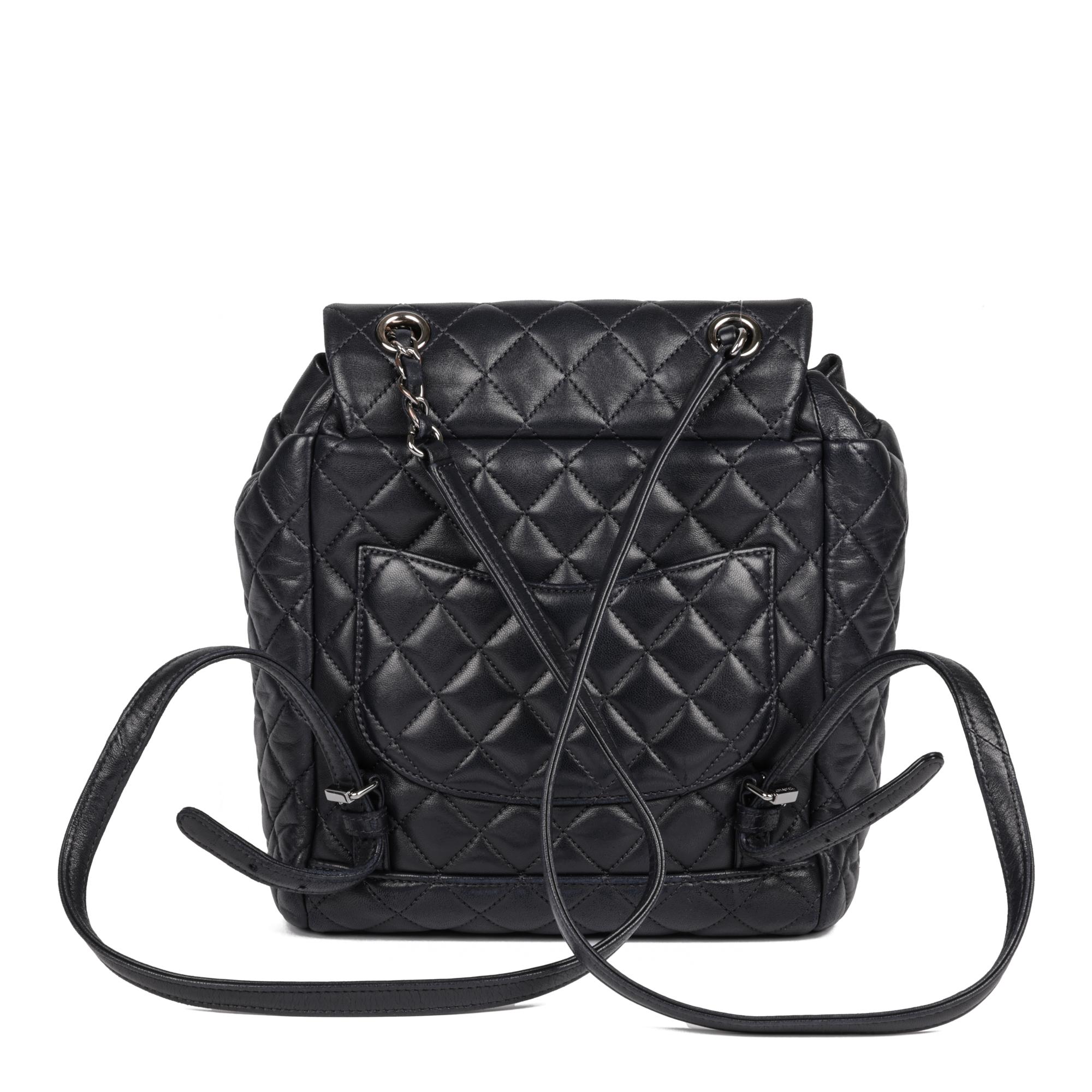 CHANEL Indigo Quilted Lambskin Small Urban Spirit Backpack 1