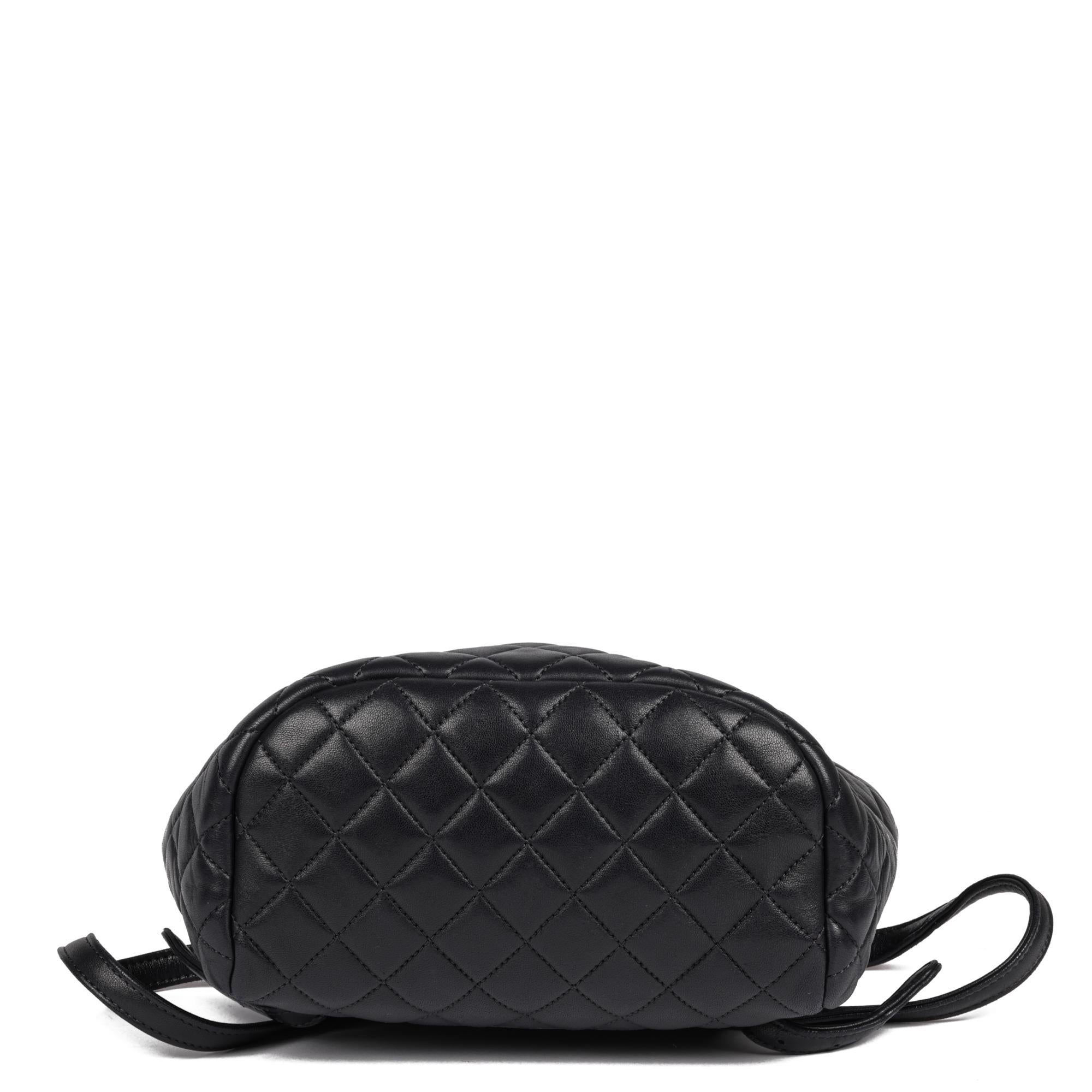 CHANEL Indigo Quilted Lambskin Small Urban Spirit Backpack 2