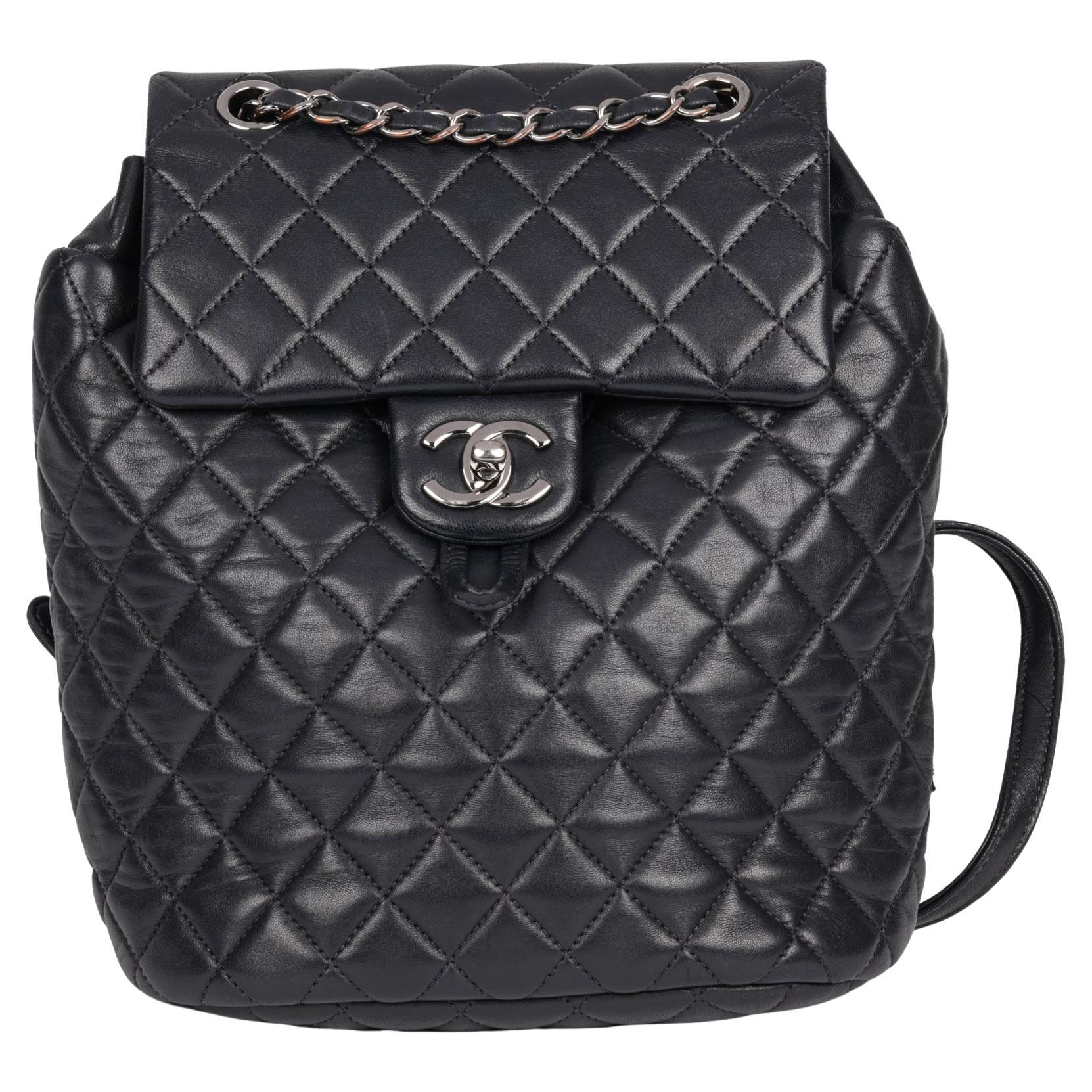 Chanel Duma Drawstring Backpack Quilted Lambskin Small Auction