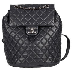 CHANEL Indigo Quilted Lambskin Small Urban Spirit Backpack