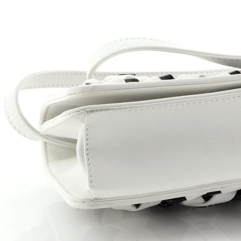Chanel Interlaced Chain Strap Clutch Braided Leather And Resin Mini 5