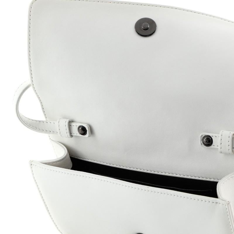 Chanel Interlaced Chain Strap Clutch Braided Leather And Resin Mini 6