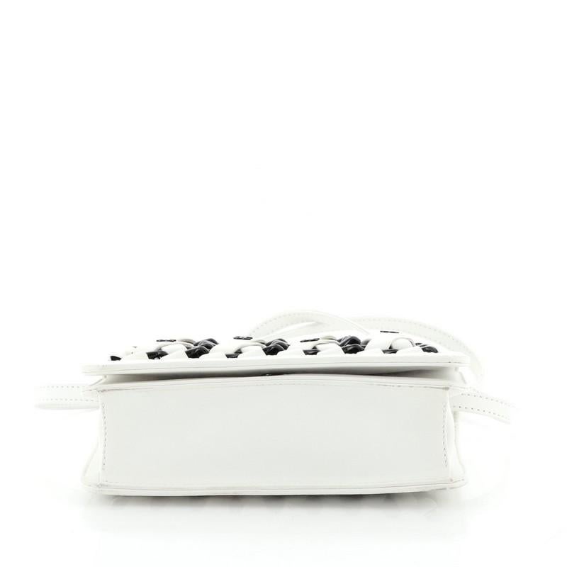 Women's or Men's Chanel Interlaced Chain Strap Clutch Braided Leather And Resin Mini