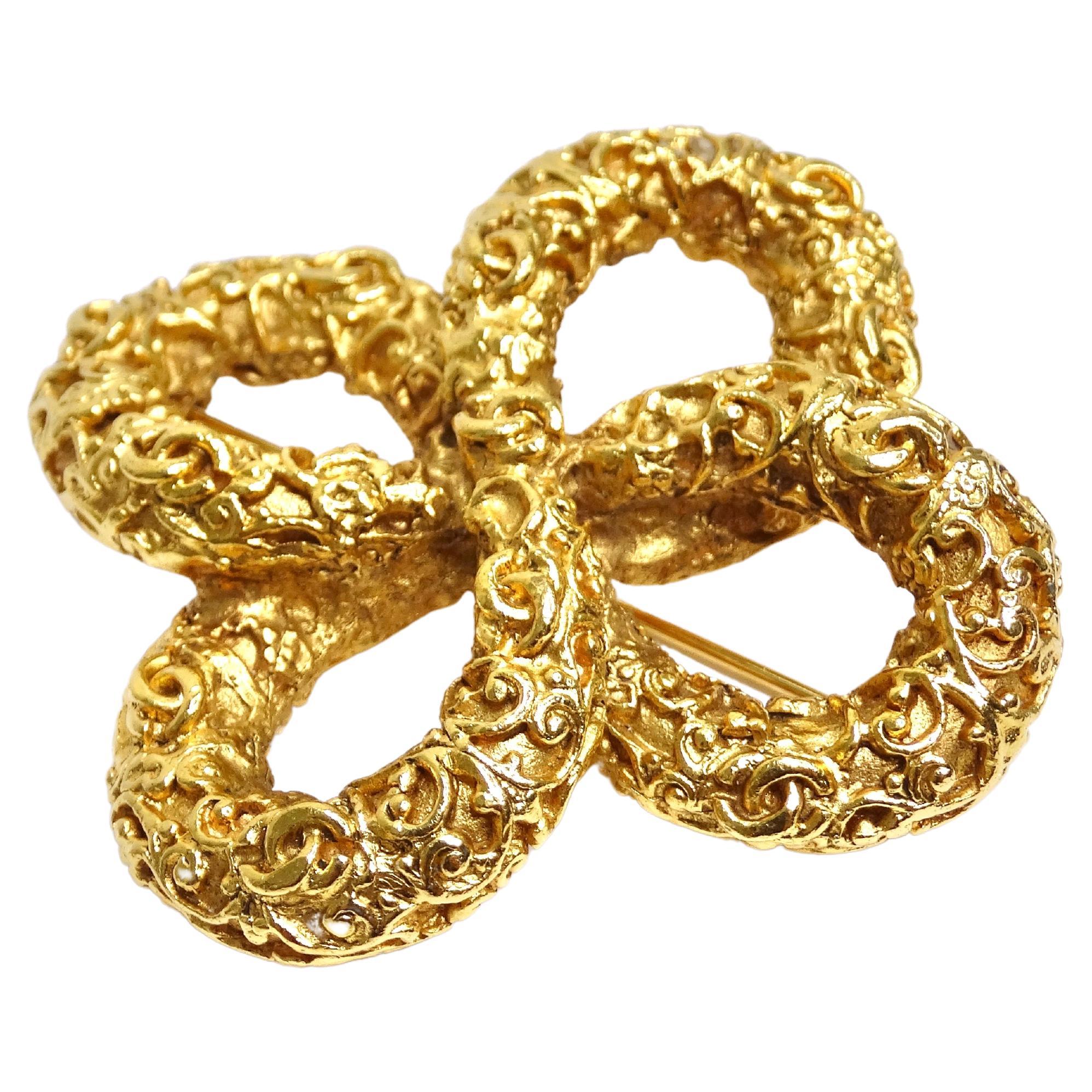 Chanel Interlocking CC Brooch For Sale