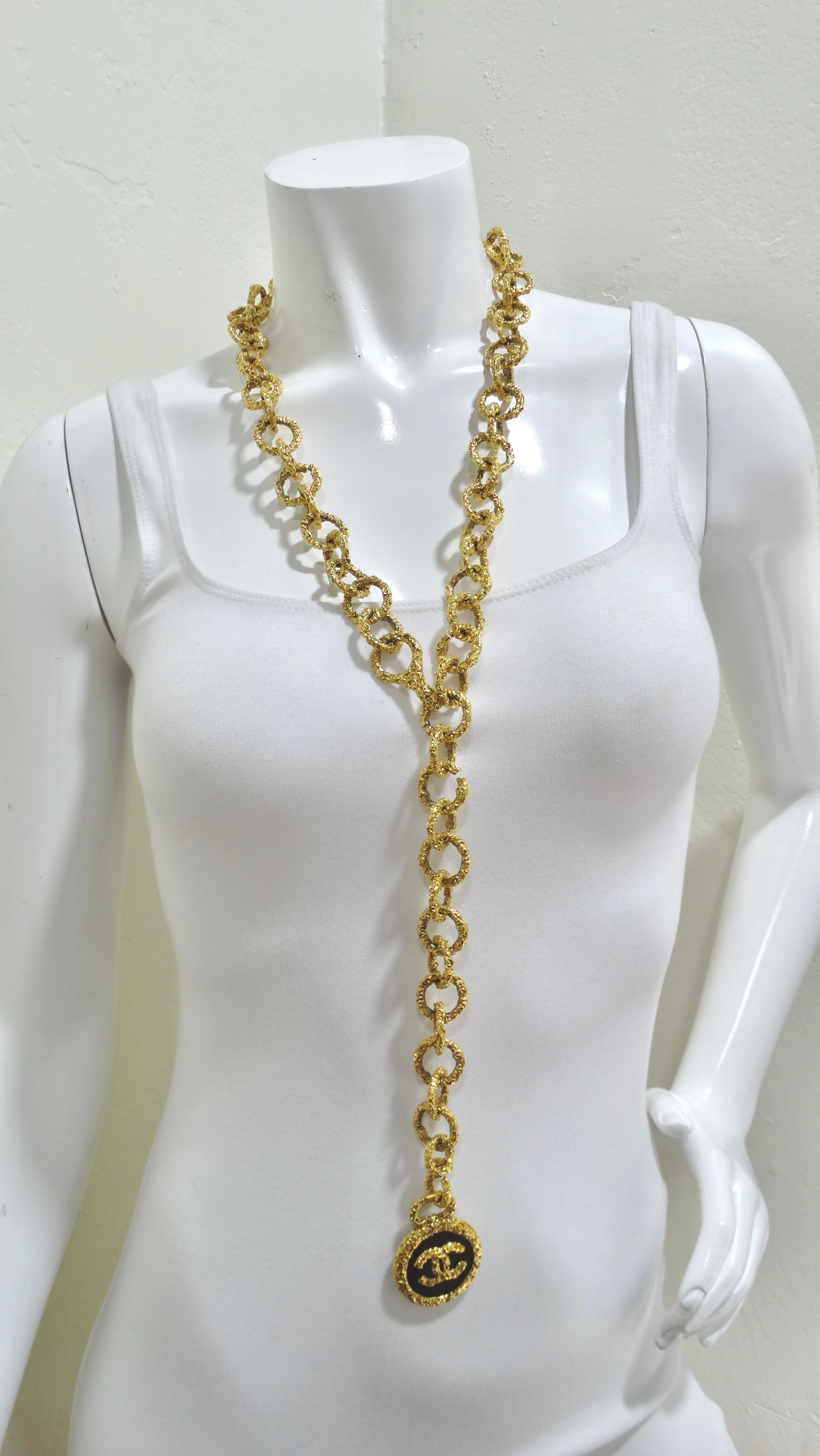 Women's Chanel Interlocking CC Chain-Link Belt