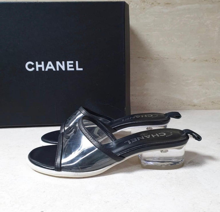 Chanel Interlocking CC Logo Slides For Sale at 1stDibs | chanel ...