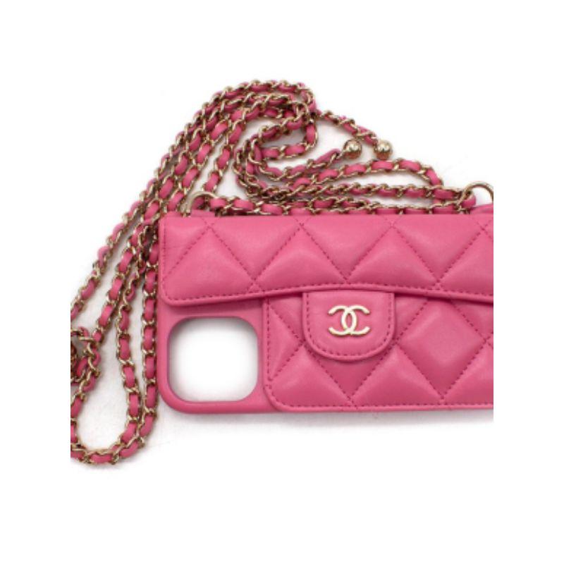 Chanel iPhone 12 Pro Max Classic Case With Chain For Sale at 1stDibs