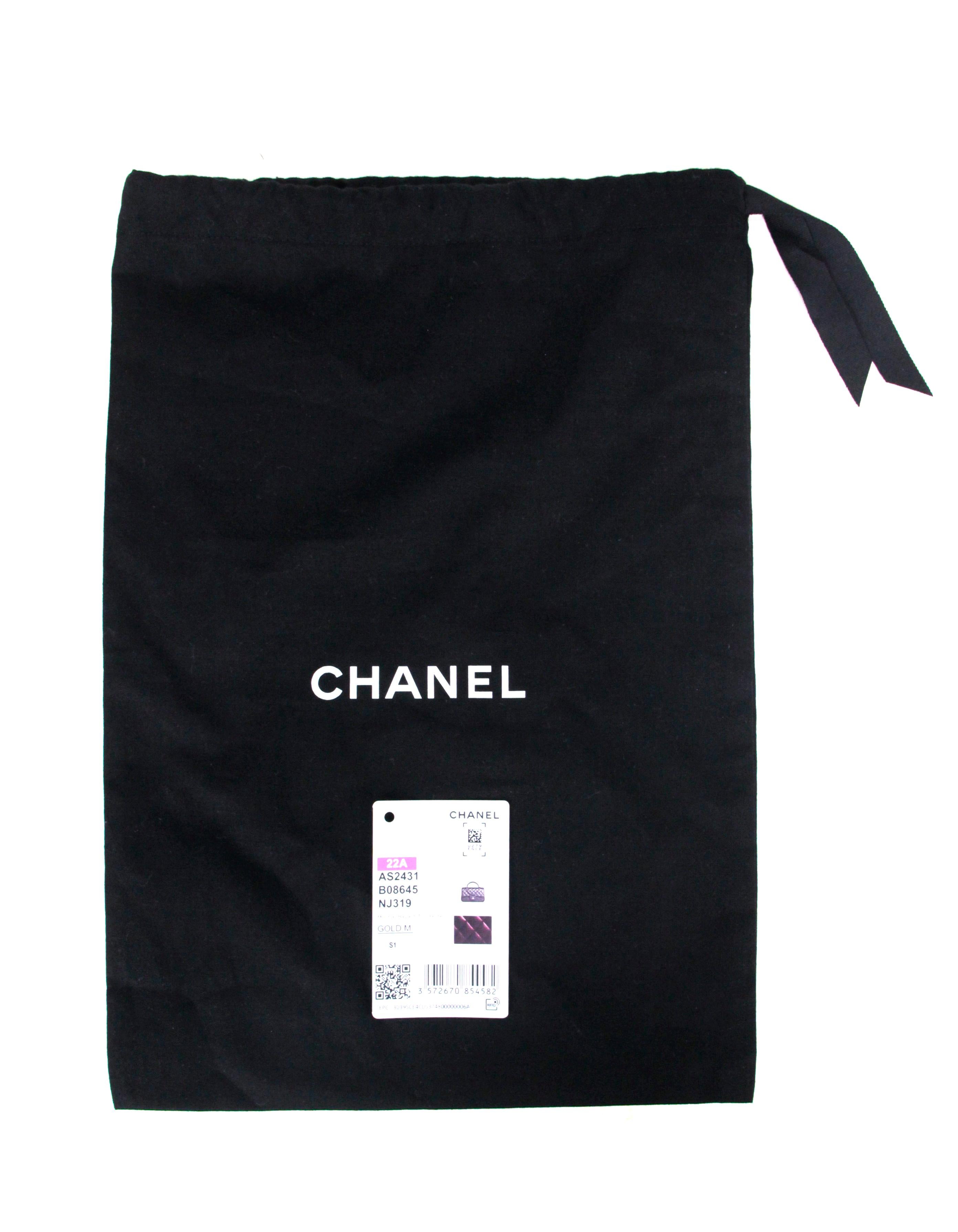 Chanel Iridescent Burgundy Lambskin Quilted Mini Top Handle Rectangular Flap Bag 2