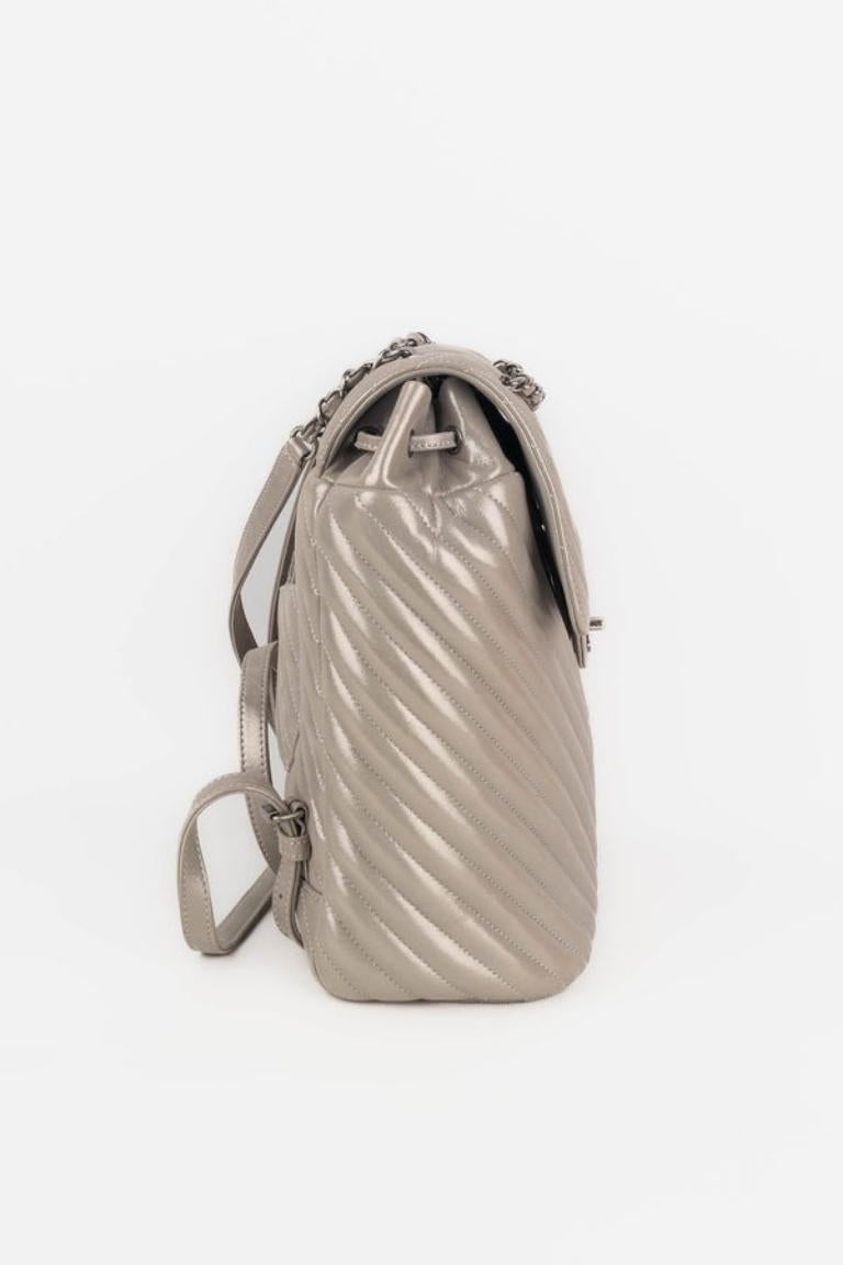Chanel Iridescent Coated Leather Backpack, 2016/2017 For Sale 3