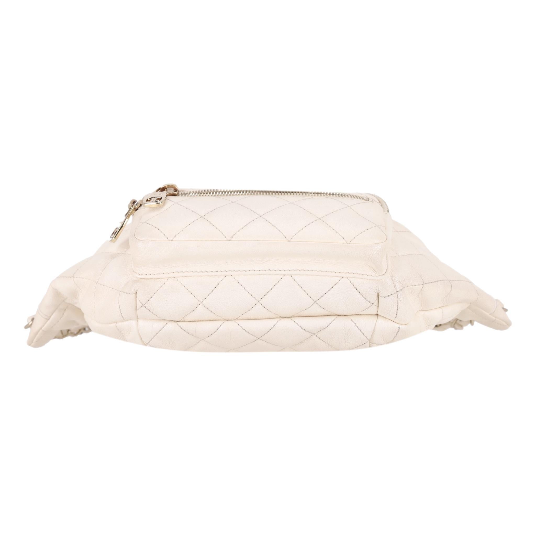 Chanel Iridescent Leather All About Waist Belt Bag In Good Condition For Sale In London, GB