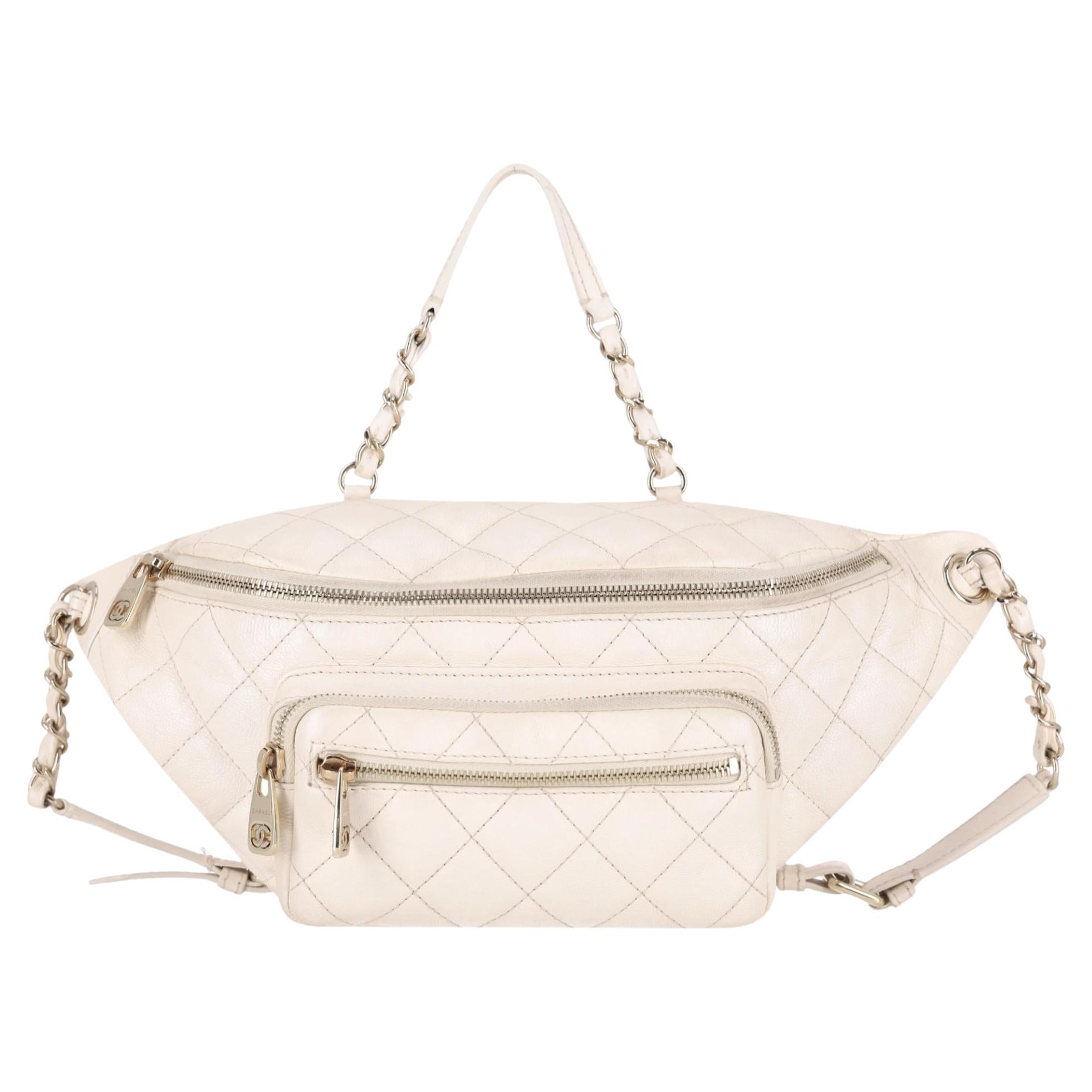 Chanel Iridescent Leather All About Waist Belt Bag For Sale