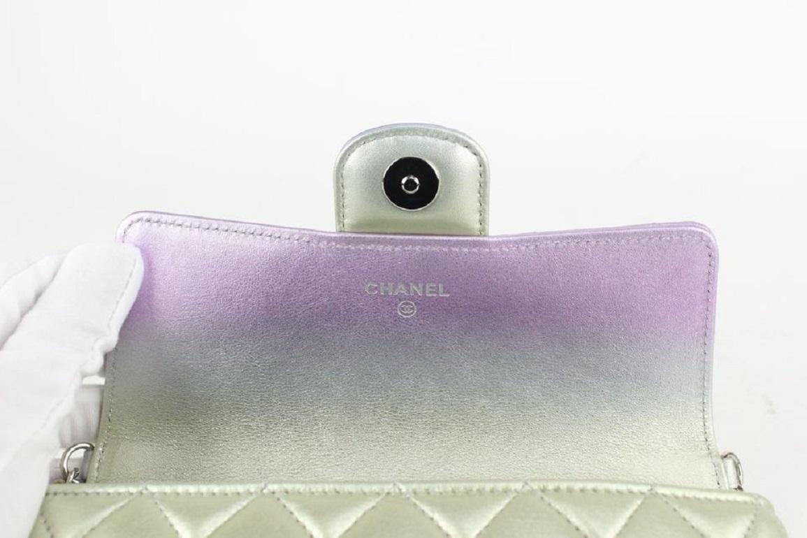 Chanel Iridescent Ombre Leather Rectangular Crossbody Mini Flap Bag 923ca98 5