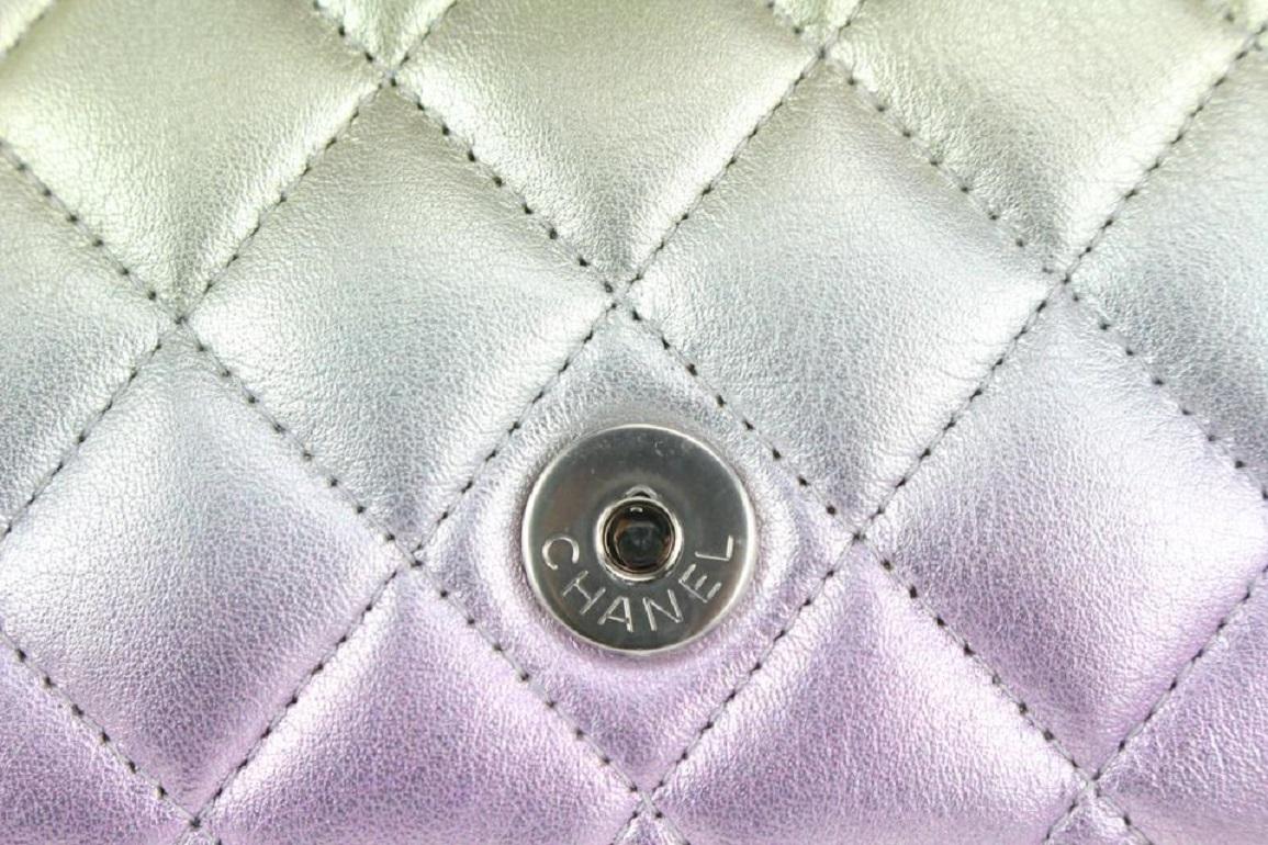 Chanel Iridescent Ombre Leather Rectangular Crossbody Mini Flap Bag 923ca98 6