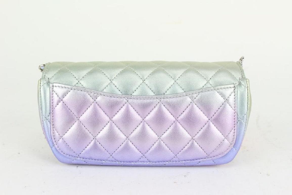Chanel Iridescent Ombre Leather Rectangular Crossbody Mini Flap Bag 923ca98 1