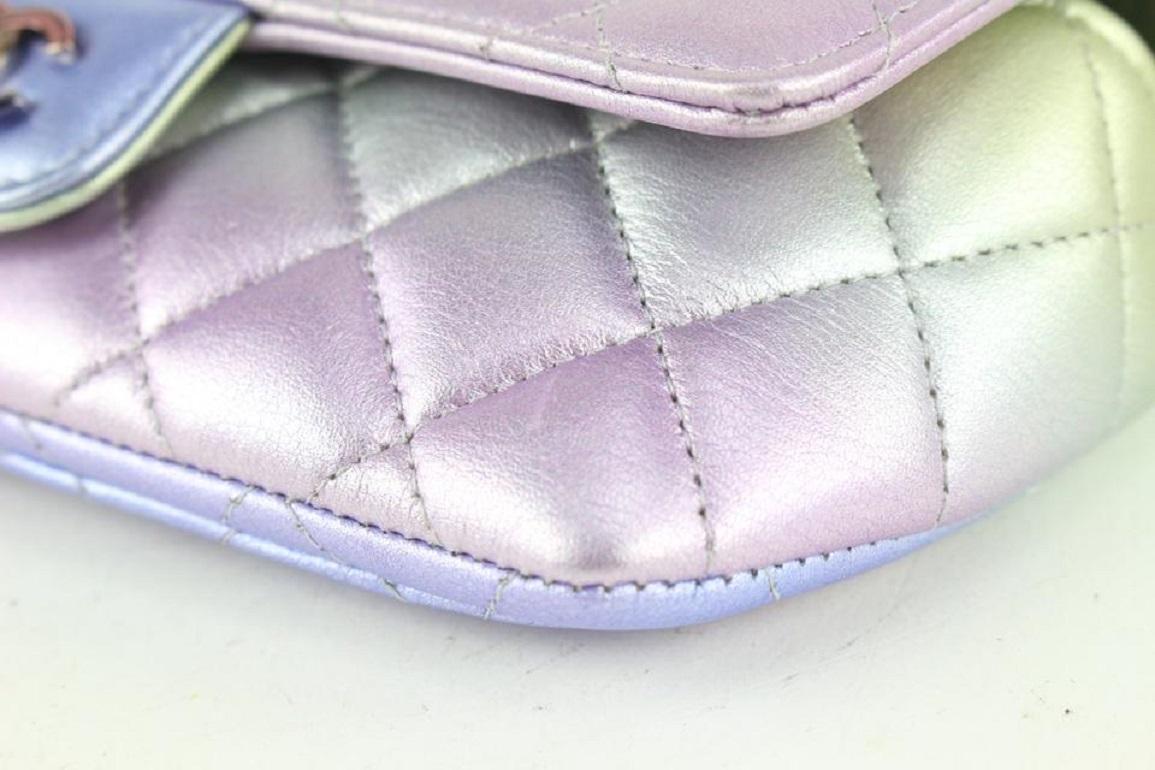 Chanel Iridescent Ombre Leather Rectangular Crossbody Mini Flap Bag 923ca98 3