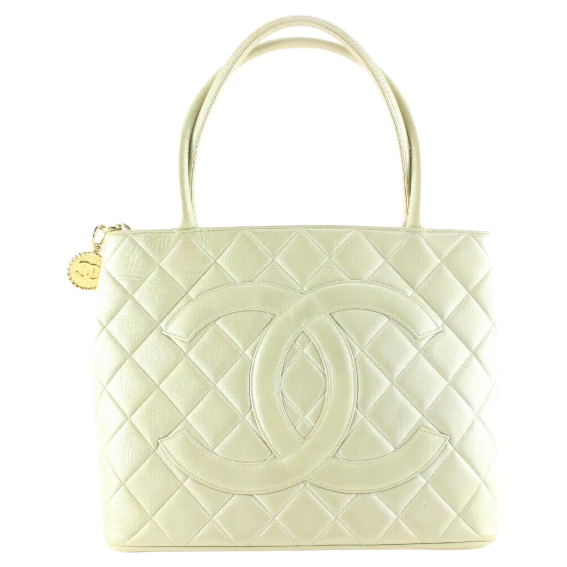 Chanel Pearl Tote - 5 For Sale on 1stDibs