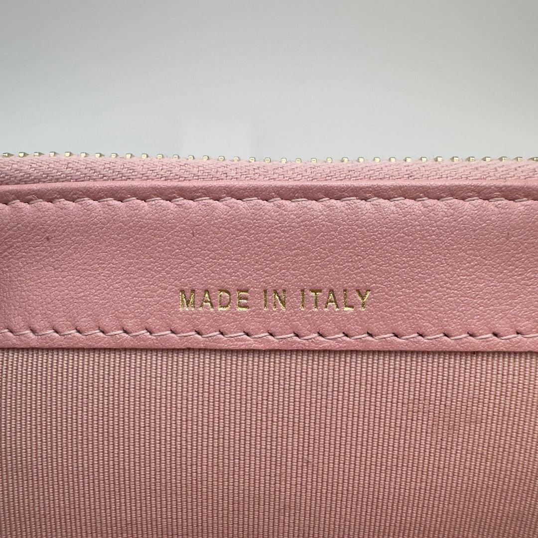Chanel Iridescent Pearly Pink Caviar Phone Clutch on Chain Detachable Strap Ligh For Sale 5