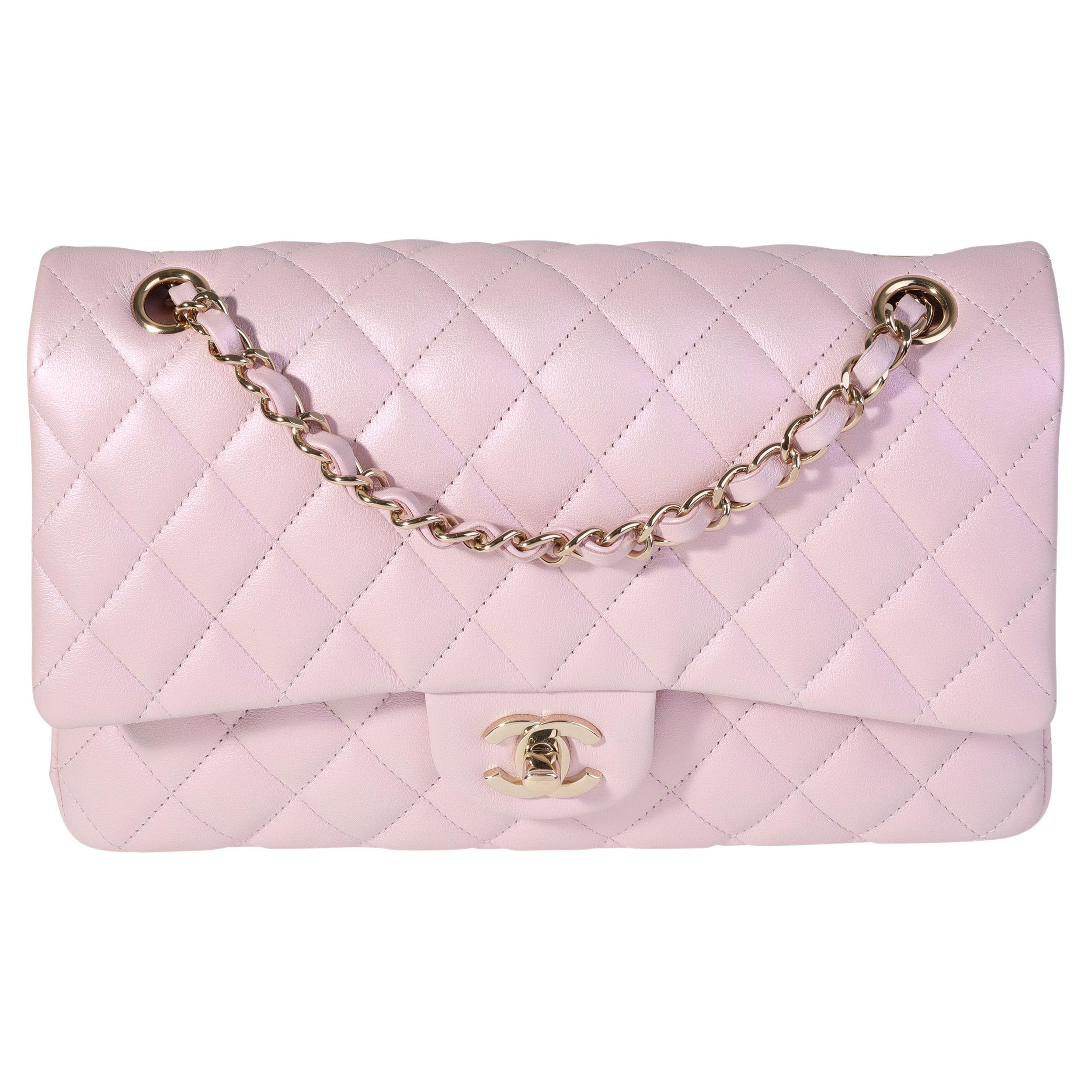 chanel vintage pink bag charm