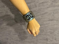 Chanel Iridescent Resin Large Bangle