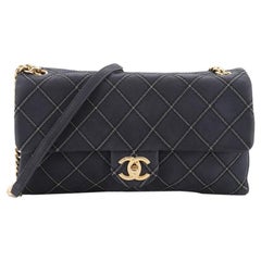 Chanel Iridescent Stitch Flap Bag Quilted Leather Medium at 1stDibs  coach  turnlock crossbody bag, quilted leather chain bag, iridescent coach bag
