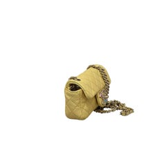 Chanel Iridescent Yellow Lambskin Extra Mini Jewel Flap Bag
