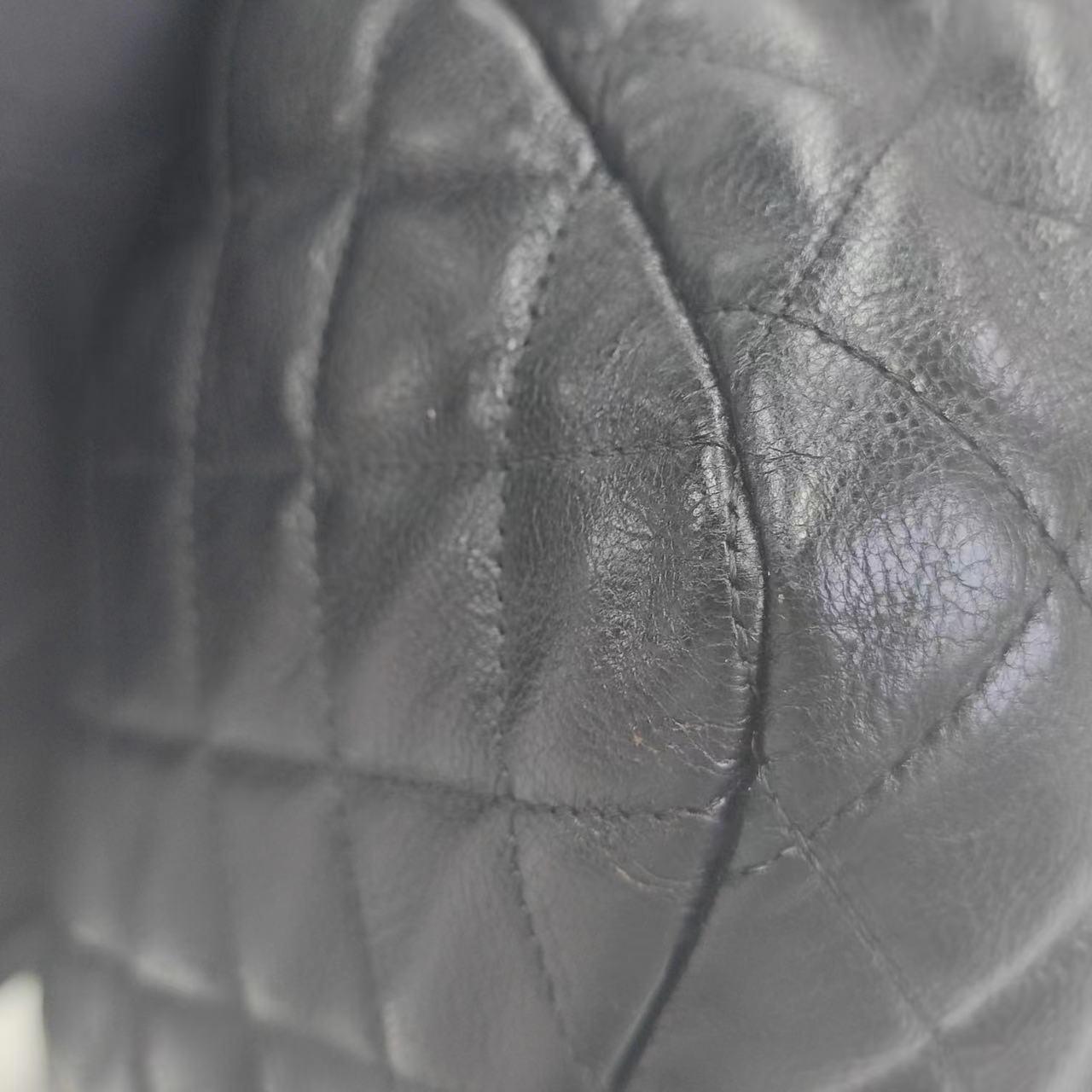 Chanel Istanbul Flap Bag 2011 Medium Leather and Knot Chain Redyed Black For Sale 7