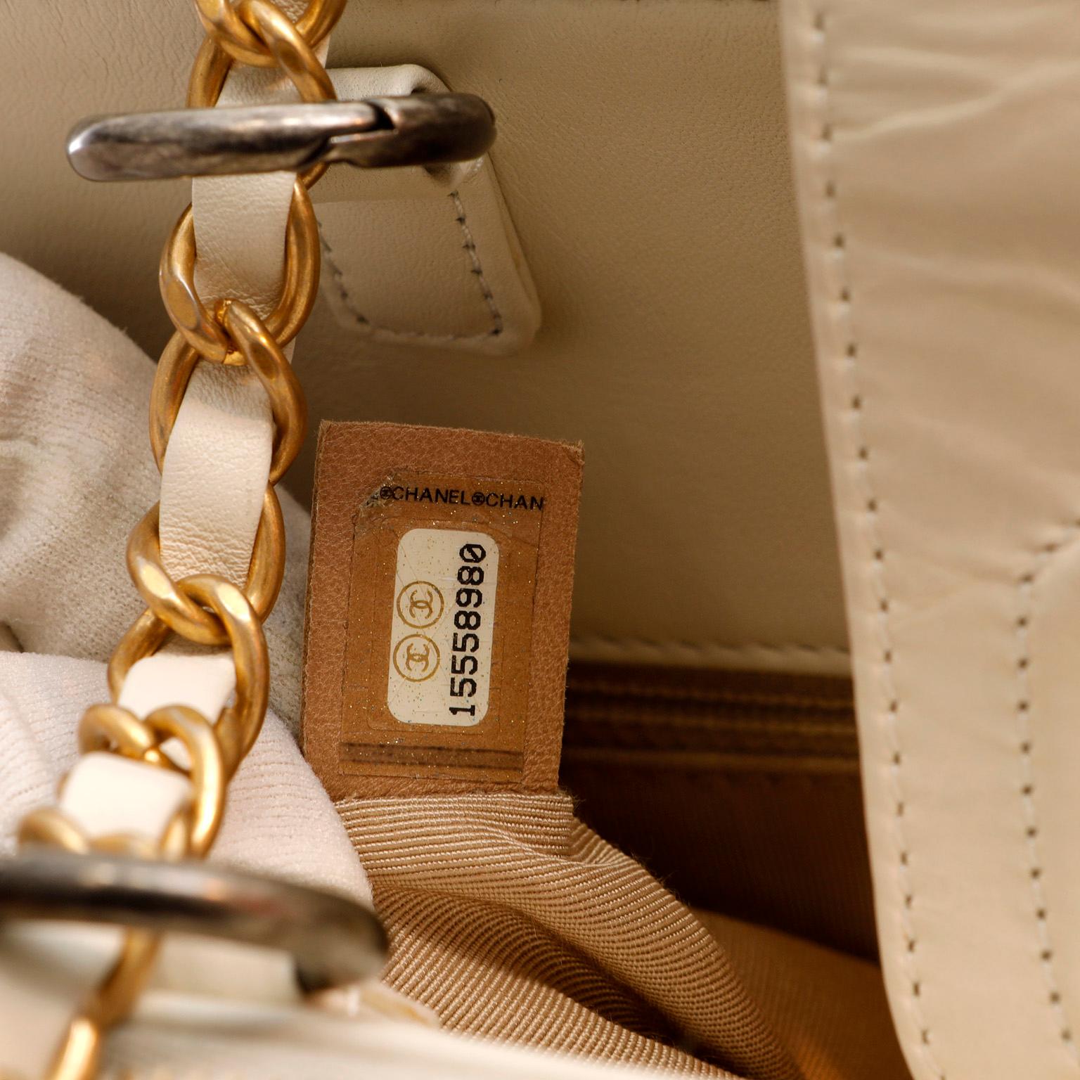 Women's Chanel Ivory Calfskin Reissue Tote Bag