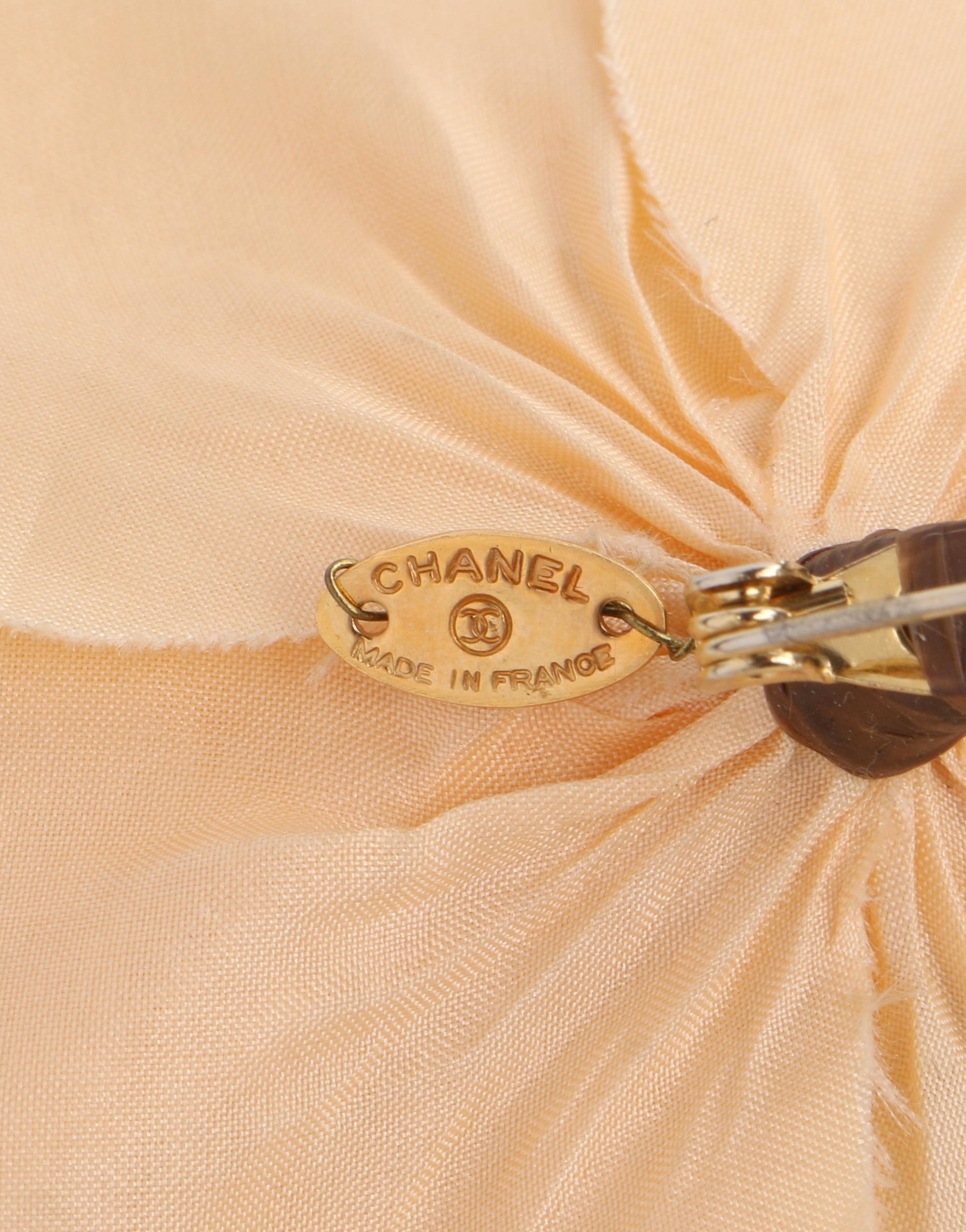 Women's CHANEL Ivory Camellia Flower Brooch Pin + Box