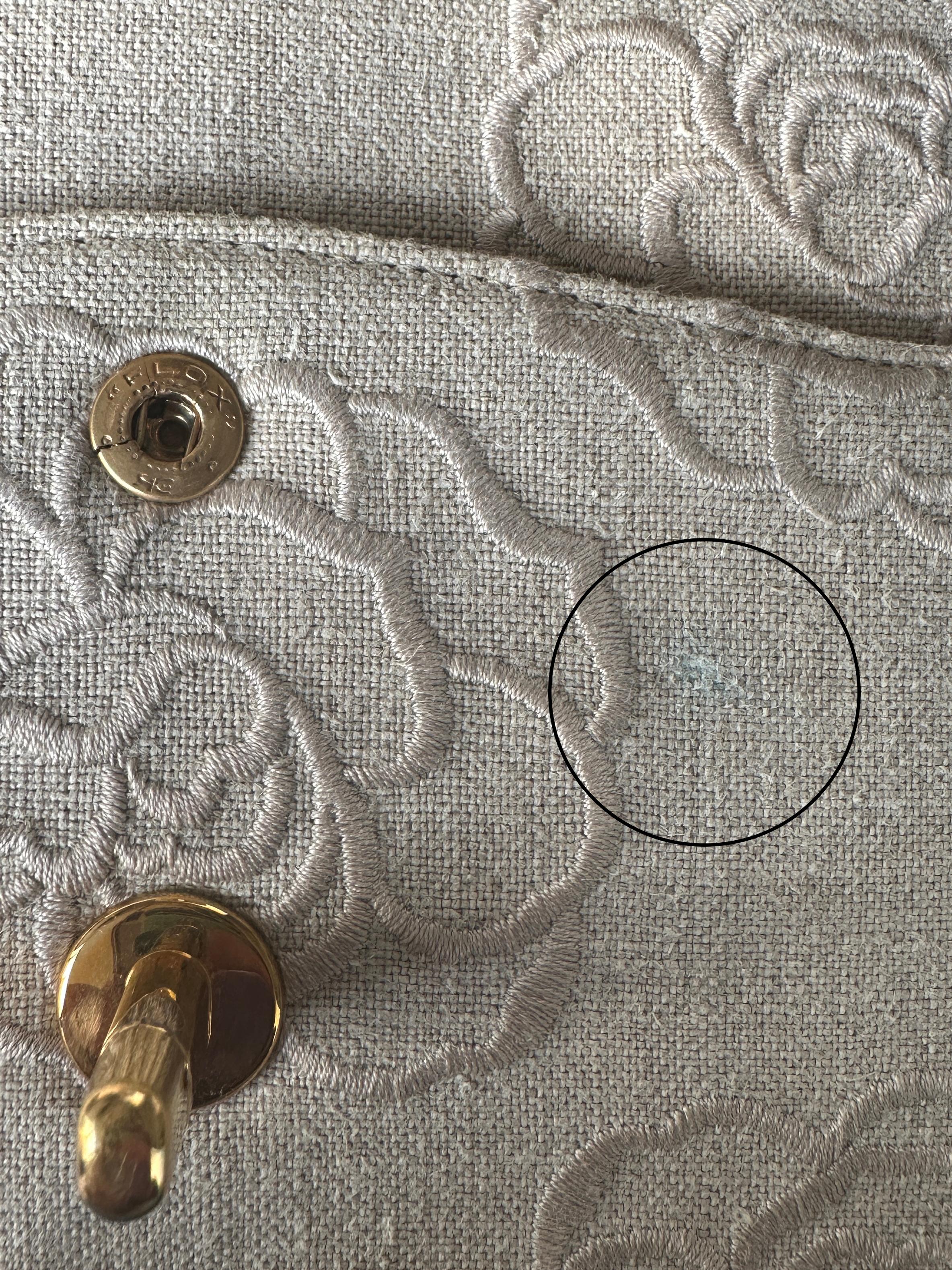 Chanel Toile ivoire brodée de camélias Medium 10