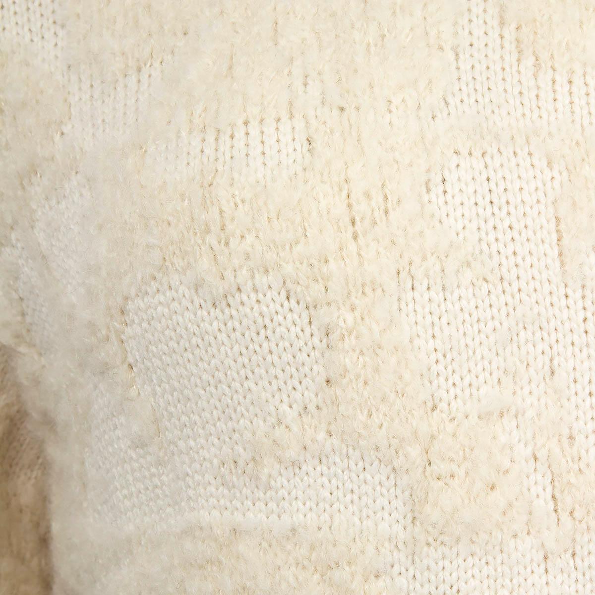 CHANEL ivory cashmere & alpaca 2020 20K Belted Knit Coat Jacket 36 XS 2